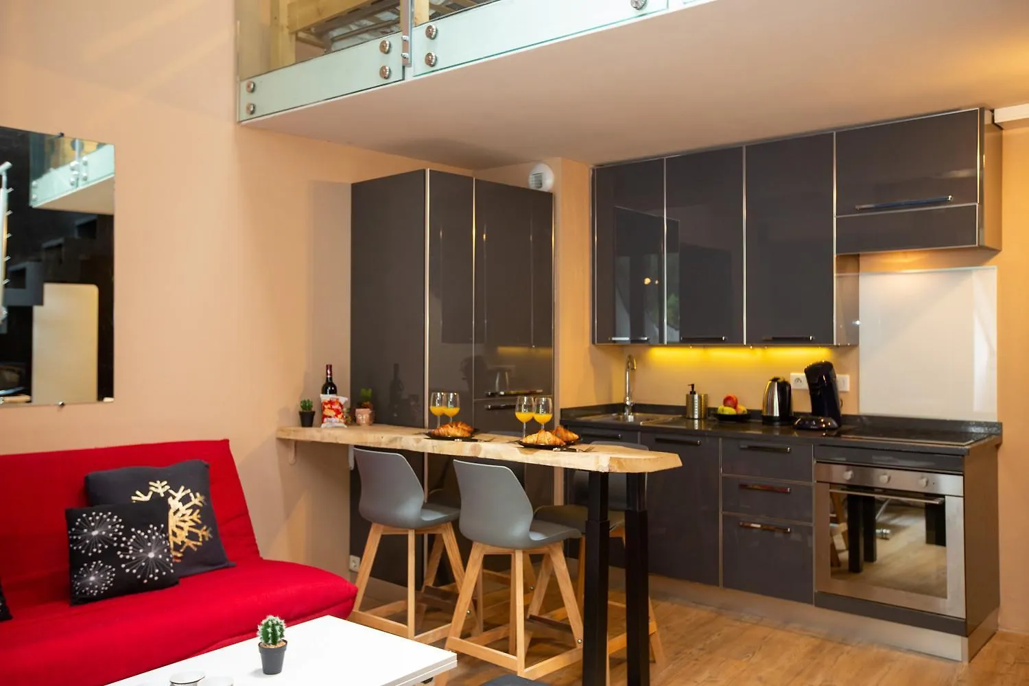 Apartment Les Barrats - Duplex - Central - Vue Mont-Blanc Chamonix France