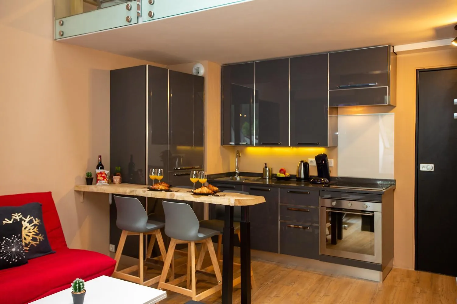 Les Barrats - Duplex - Central - Vue Mont-Blanc Chamonix