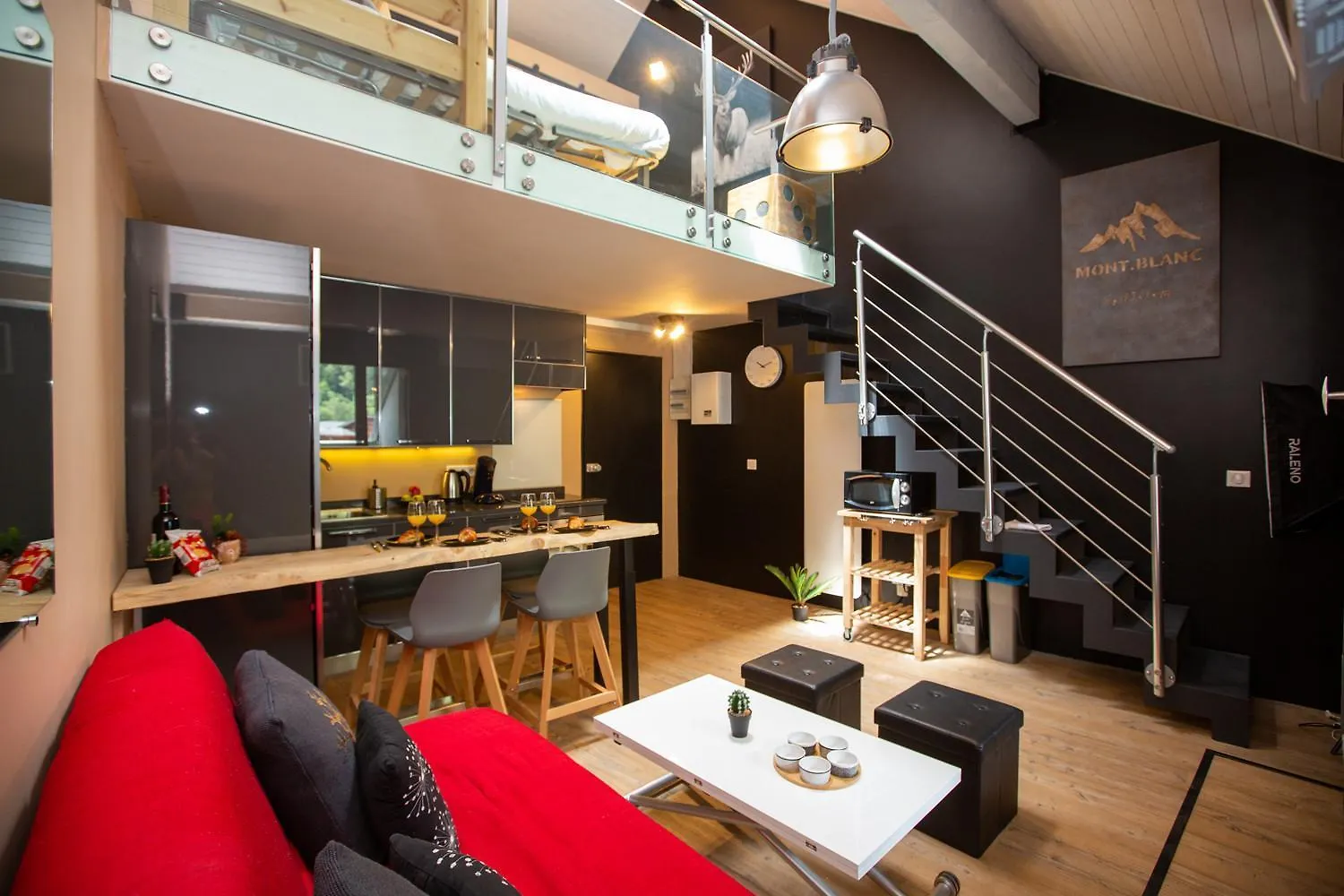 Les Barrats - Duplex - Central - Vue Mont-Blanc location